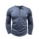 thumbnail image 5 of pstuiky camisas de manga larga para hombre, Cárdigan informal de color liso con botones para hombre, manga larga y cuello redondo camisetas de hombre l, 5 of 8