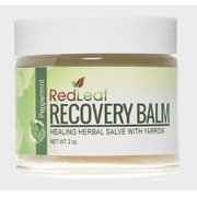 Red Leaf Recovery Balm- All Purpose Herbal Skin Salve, Natural Soothing Healing Ointment with Organic Yarrow. Scented with Yarrow and Peppermint Essential Oil