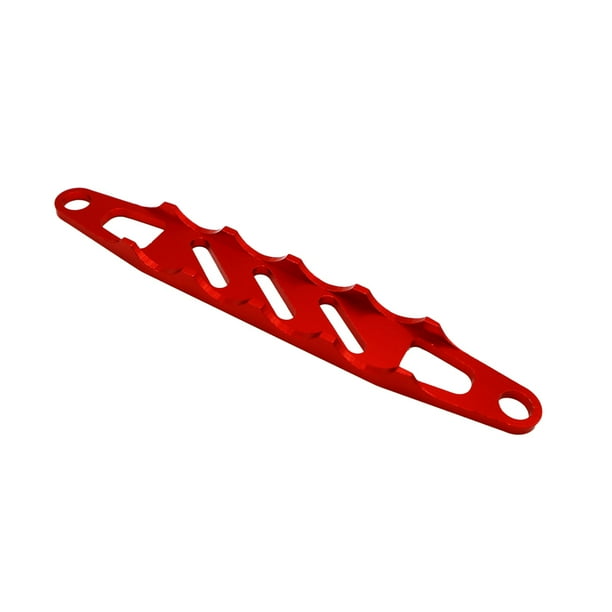 Ounissouiy RCGOFFLOW 1 Uds. Placa de montaje de batería difícil de deformar de aleación de aluminio para placa de montaje de batería 1/16 Rc Kits de construcción modelo Rojo