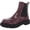 Burgundy Synthetic, variant on Franco Sarto Womens Jimmie Leather Zipper Booties