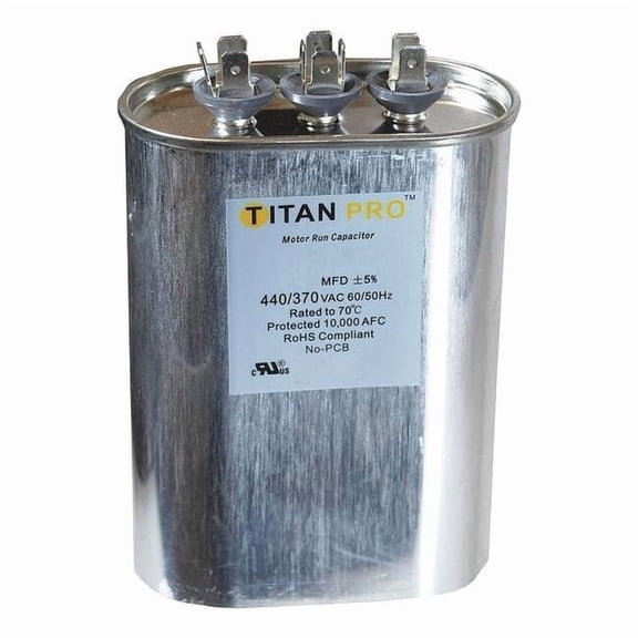 Titan Pro Dual Run Capacitor,45/5 MFD,5 35/64"H TOCFD455