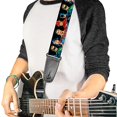 thumbnail image 2 of Buckle-Down Guitar Strap Justice League Elite Forces Superheroes 2 Inches Wide (GS-WJL019), 2 of 5