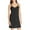 black, variant on Purella Dress for Women Trendy Elegant Comfort Full Basic Not Adjustable Spaghetti Strap Lingerie Under Dress Nightwear