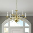 thumbnail image 6 of Beaumont Lane 6 Light Chandelier in Polished Brass, 6 of 6