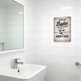 thumbnail image 3 of 8X12 Inch Vintage Metal Tin Sign Rust Proof Round Corner Wall Plaque Funny Pattern Bathroom Home Art Decor, 3 of 5