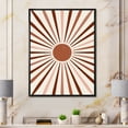 thumbnail image 2 of Designart 'Radiant Geometric Sun' Modern Framed Canvas Wall Art Print, 2 of 5