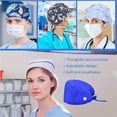 thumbnail image 3 of Gorros De Trabajo De 6 Piezas Para Médicos, En Forma De Calabaza, Servicio Prolongado, Color Puro, Botón De Pulido Opaco, Colores Surtidos, Sombreros De Funcionamiento Unisex sonducket  AP008642-26, 3 of 6