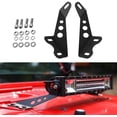 thumbnail image 2 of 20" LED Light Bar With Steel Hood Mounting Brackets For 07-17 Jeep JK Wrangler – GalaxyMotoInc 2 of 4