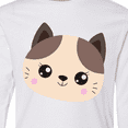 thumbnail image 4 of Inktastic Cute Cat, Little Cat, Cat Head, Brown Cat Long Sleeve Youth T-Shirt, 4 of 5