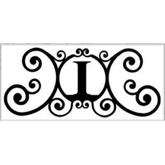 Village Wrought Iron HP-OD-I House Plaque Letter I