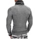 thumbnail image 4 of Suéteres Para Hombres Otoño Invierno Suéteres Suéter de Cuello Alto Moda Casual Botón Manga Larga Casual Blusa Sólida Odeerbi ODB176426, 4 of 9