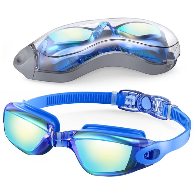 Lunettes de Natation, Lunettes de Natation Sans Fuite Protection Complète Adulte Hommes Femmes Jeunes
