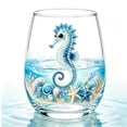 thumbnail image 5 of Artisanal Blue Ringed Octopus Glassware,3D Ocean Animal Artisan Glassware Collection,Stemless Wine Glass 15oz,Octopus Drinking Glass,Coastal Decor(A: Whale), 5 of 8