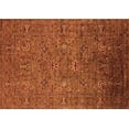 thumbnail image 1 of Ahgly Company Indoor Rectangle Oriental Orange Industrial Area Rugs, 2' x 4', 1 of 4
