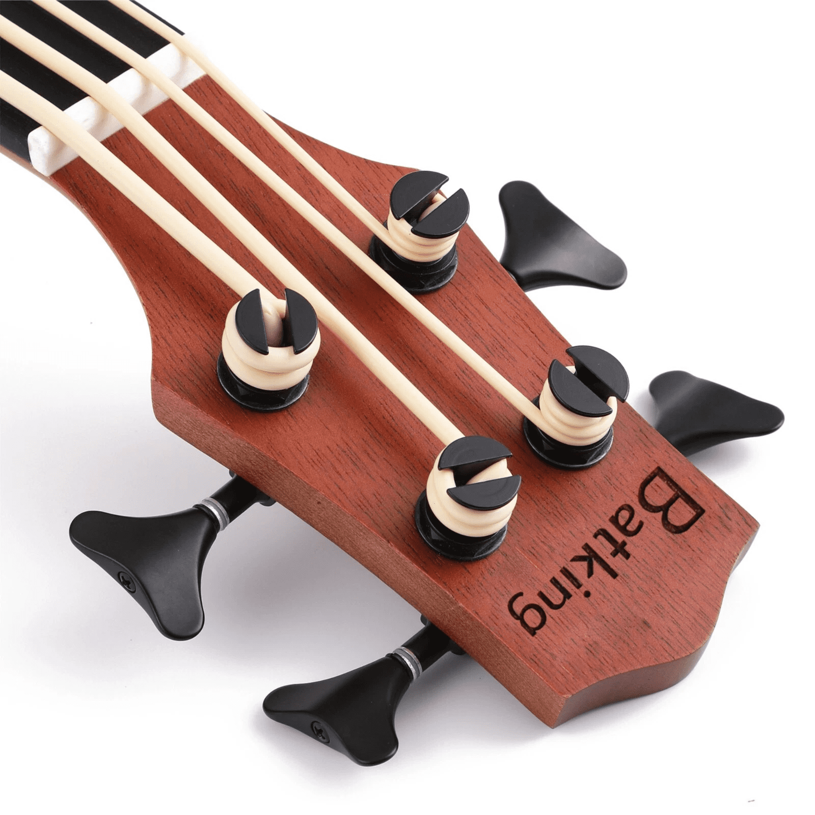 Batking Bass Ukulele For Adults UBass Ukelele Baritone Fretless Electric with F-Holes and Gig Bag 30 Inch Ukulele For Kids