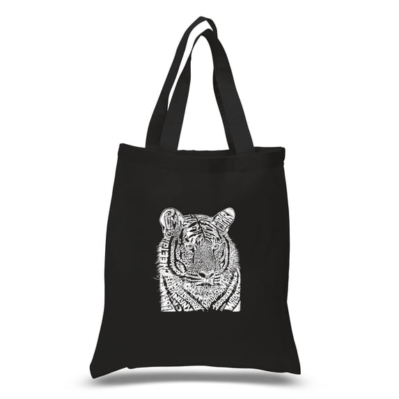 LA Pop Art Small Word Art Tote Bag - Big Cats