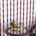 thumbnail image 3 of Bamboo Wood Beaded Curtain for Doors, Hanging Room Divider, Decorative Privacy Screen, Handmade Curtain for Balcony/Patio Door, 3 of 7