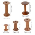 thumbnail image 2 of Koolleo 5pcs Wood Yarn Holder Sewing Spools Holder Thread Holder Wooden Thread Spools Sewing Thread Spools, 2 of 6