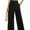 A-Black, variant on Uvplove Women's Wide Leg Trousers Palazzo Pants Drawstring Waist Summer Loose Trousers with Pockets Caramel-XXL