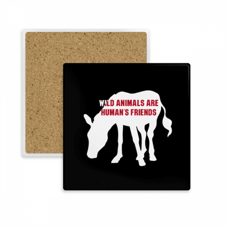 

Animals Are Humans Friends Coaster Cup Mat Mug Subplate Holder Insulation Stone