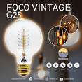 thumbnail image 2 of Foco Tipo Globo Vintage 40w Lummi G25, 2 of 2