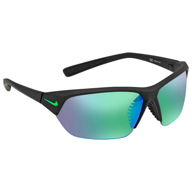 Nike Green Mirror Rectangular Unisex Sunglasses SKYLON ACE 003 69 - Walmart.com