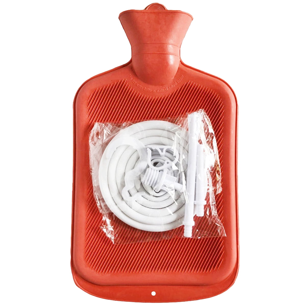 MTFun 6Pcs Enema Bag Kit Rubber Enema Cleaner Includes 2L Hot Water Bottle 4.9ft Hose Controlled