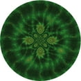 thumbnail image 1 of Ahgly Company Indoor Round Patterned Green Area Rugs, 7' Round, 1 of 6