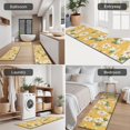 thumbnail image 5 of Yellow Daisy Flower Pattern Kitchen Rugs Sets Of 3,Kitchen Runner Rugs Non Skid Washable,Decorative Kitchen Floor Mats for Kitchen,Sink,Laundry,17"x30"+ 17"x47" + 17"x59", 5 of 6