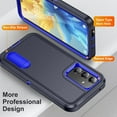thumbnail image 4 of for Samsung Galaxy A54 5G Case, Samsung A54 5G Phone Case with Built in Kickstand, Shockproof/Dustproof/Drop Proof Military Grade Protective Cover for Galaxy A54 5G,Dark Blue/Royal Blue, 4 of 14