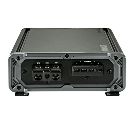 KICKER - CX 1200W Class D Digital Mono Amplifier with Variable Low-Pass Crossover - Black