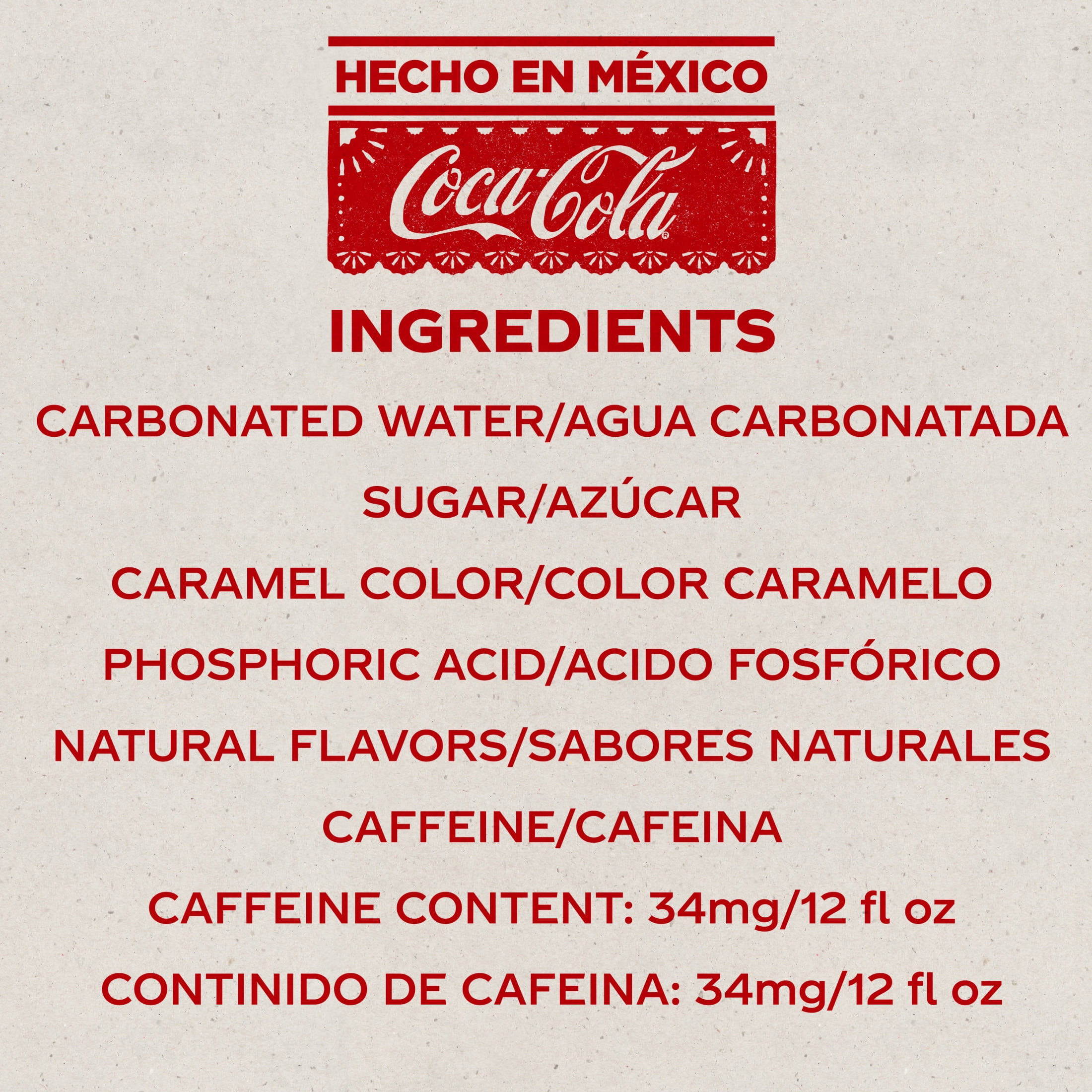 Coca-Cola de Mexico Soda Pop Glass Bottles, 355 mL, 4 Pack
