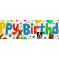 thumbnail image 4 of Colorful Happy Birthday Dog Theme Party Banner Backdrop Decorations with Balloons Background for Celebrations Kids Parties Supplies Events, 4 of 7