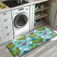 thumbnail image 3 of Sky Blue Floating Island Dinosaurs Pattern Kitchen Rug Mat,Kitchen Runner Rugs Non Skid Washable,Decorative Kitchen Floor Mats for Kitchen,Sink,Laundry,17"x47.2", 3 of 7
