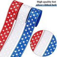 thumbnail image 3 of HAOAN 20Yards Blue Sky White Clouds Ribbon 1 Inch Wide Sky Clouds Polyester Ribbon 0.3mm Thick White and Blue Decorative Ribbon, 3 of 7