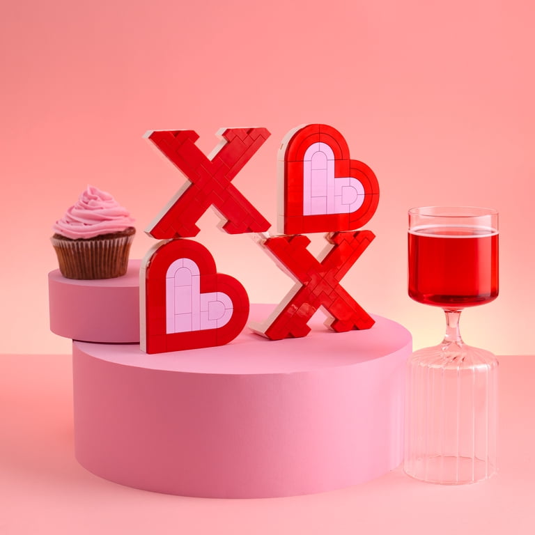 Brickcraft, Building Sets, 244-Piece Set, Valentine's Day Decor