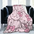 thumbnail image 6 of Hello Kitty Throw Blanket, Cozy Flannel Blankets For Boys Girls, Super Soft Warm Blanket For Couch Sofa Bed, 6 of 9