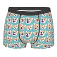 thumbnail image 5 of Uemuo Cute Corgi Head Pattern Men's Boxer Briefs,Trunk Anti-Chafing,Comfortable, Durable, and Stylish Underwear-X-Large, 5 of 9