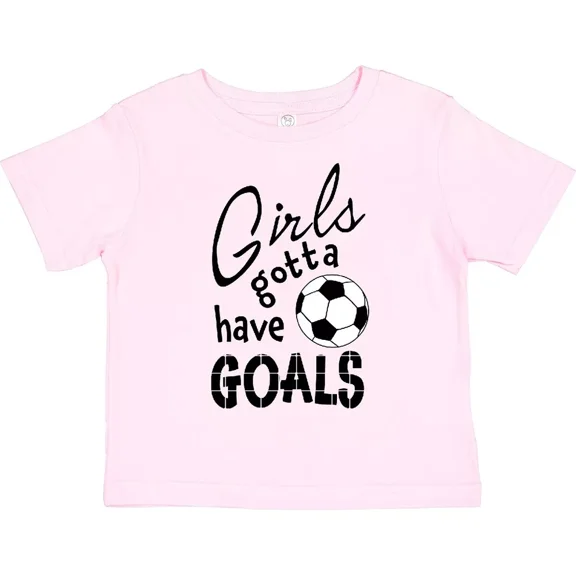 Girls Gotta Have Goals- Soccer Toddler T-Shirt Sports Girl Fan Cheer Baby Clothing, Cute Baby Shirt, TODDLER SHORT SLEEVE TEE BELLA CANVAS 3001T