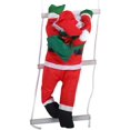 thumbnail image 2 of Santa Claus Takes Part In Christmas Tree Party Decorations By Climbing A Rope Ladder, 2 of 5
