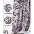 thumbnail image 3 of Purple Spring Floral Kitchen Curtains Summer Botanical Farmhouse Cafe Short Curtains for Bathroom Blackout Window Curtain Grommet Small Window Treatment Drapes for Bedroom Living Room 27.5"x39"x2, 3 of 9
