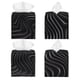 thumbnail image 2 of Fotbe Abstract Black And White Waves Porta Pañuelos Decorativo de Cuero, Caja Cuadrada Moderna para Pañuelos Faciales, Organizador y Dispensador 5x5x5'', 2 of 7