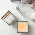 thumbnail image 3 of Frascos para velas Creahaus, paquete de 9, vidrio cuadrado de 10 oz con bambú, 3 of 6