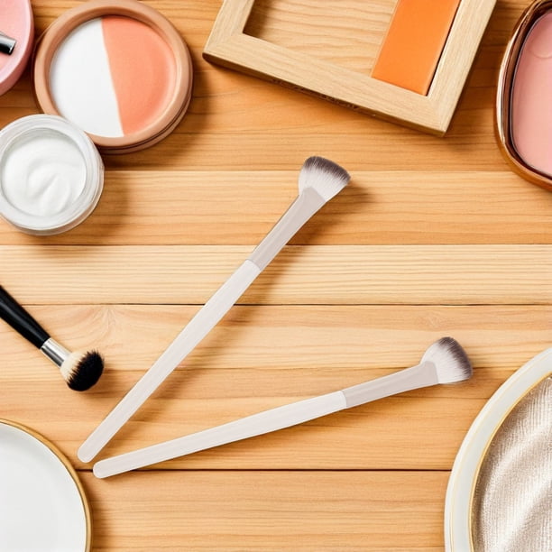 FELTECHELECTR 6Ud Pinceles De Maquillaje Beige Para Nariz Con Para Contorno Y Facial