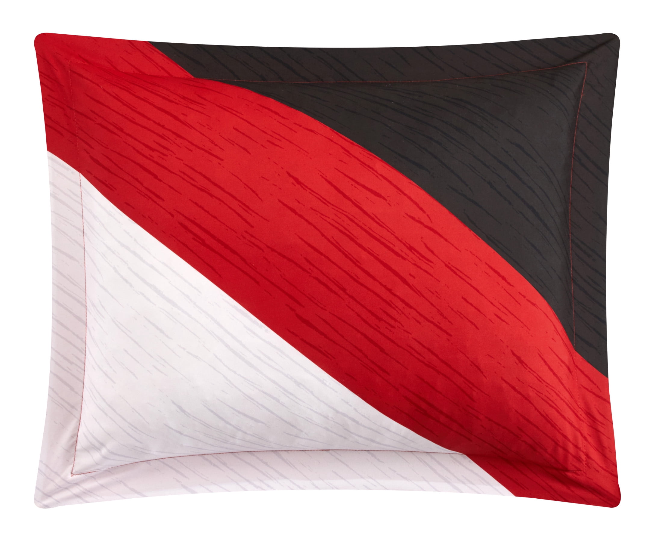 Chic Home Naomé 7-Piece Color Block Comforter Set, Twin, Red