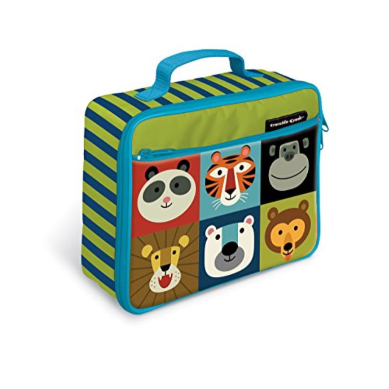 Personalized Crocodile Creek Kids Cool Cats Lunchbox Lunch Bag Tote 