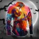 thumbnail image 4 of Camisa de manga larga con solapa y botones para hombre, estilo Halloween, para fiesta, noche, otoño e invierno, con estampado 3D, sección fina, tallas S a 5XL, 4 of 5