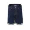 thumbnail image 4 of Bienzoe Girl's Soft Denim High Waist Stretchy Jeans Navy Shorts Size 10, 4 of 13