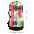 thumbnail image 3 of RMDQTR Durable Large Laundry Backpack with Drawstring Closure Ideal for Laundry Trips,Travel&Camping A Vibrant and Colorful Pattern, 3 of 7