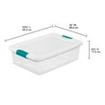 thumbnail image 4 of Sterilite 64 Qt Stacking Container (6 Pack) & 32 Qt Storage Boxes (6 Pack) for Home or Garage Organization, 4 of 12